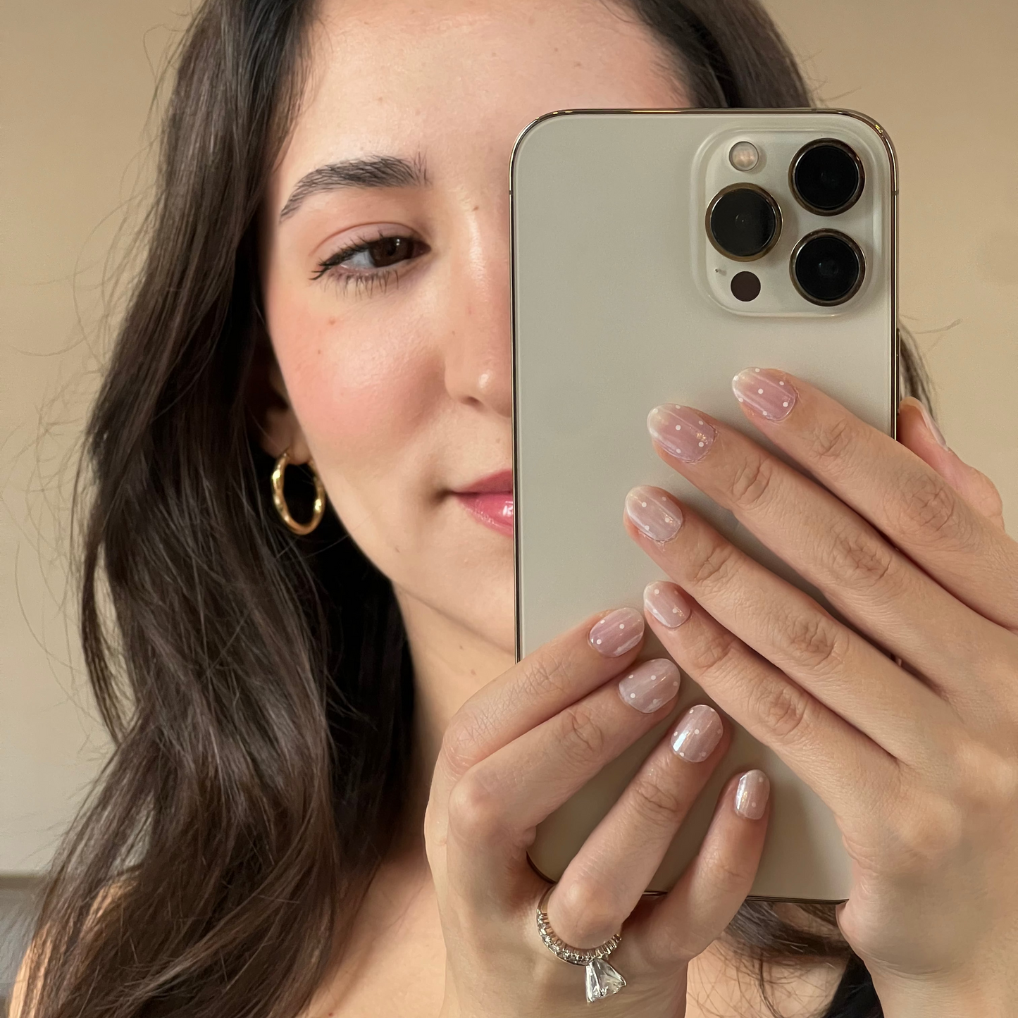 Hailey Bieber Polkadot White